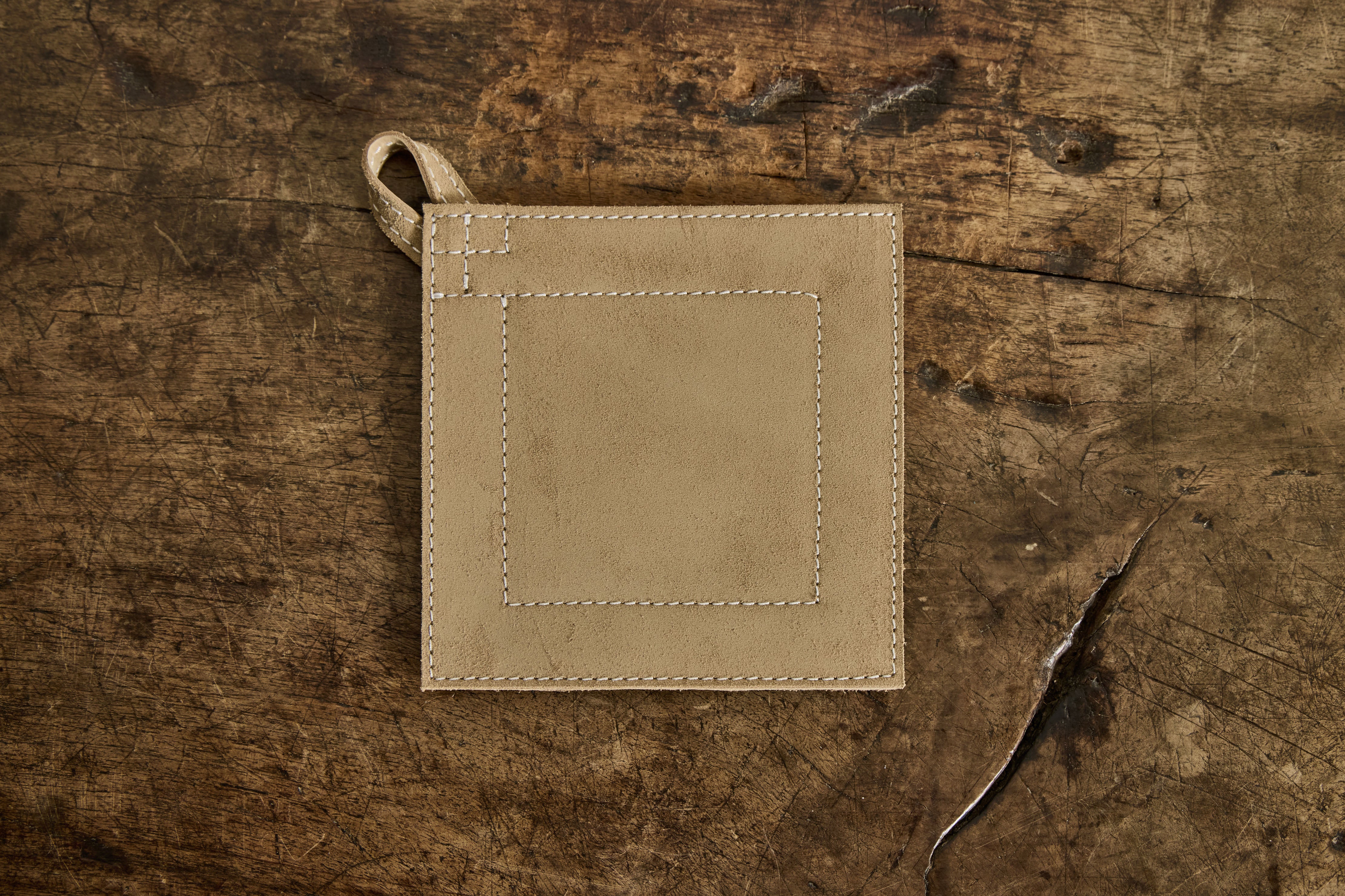 Suede Pot Holder in Desert Sand