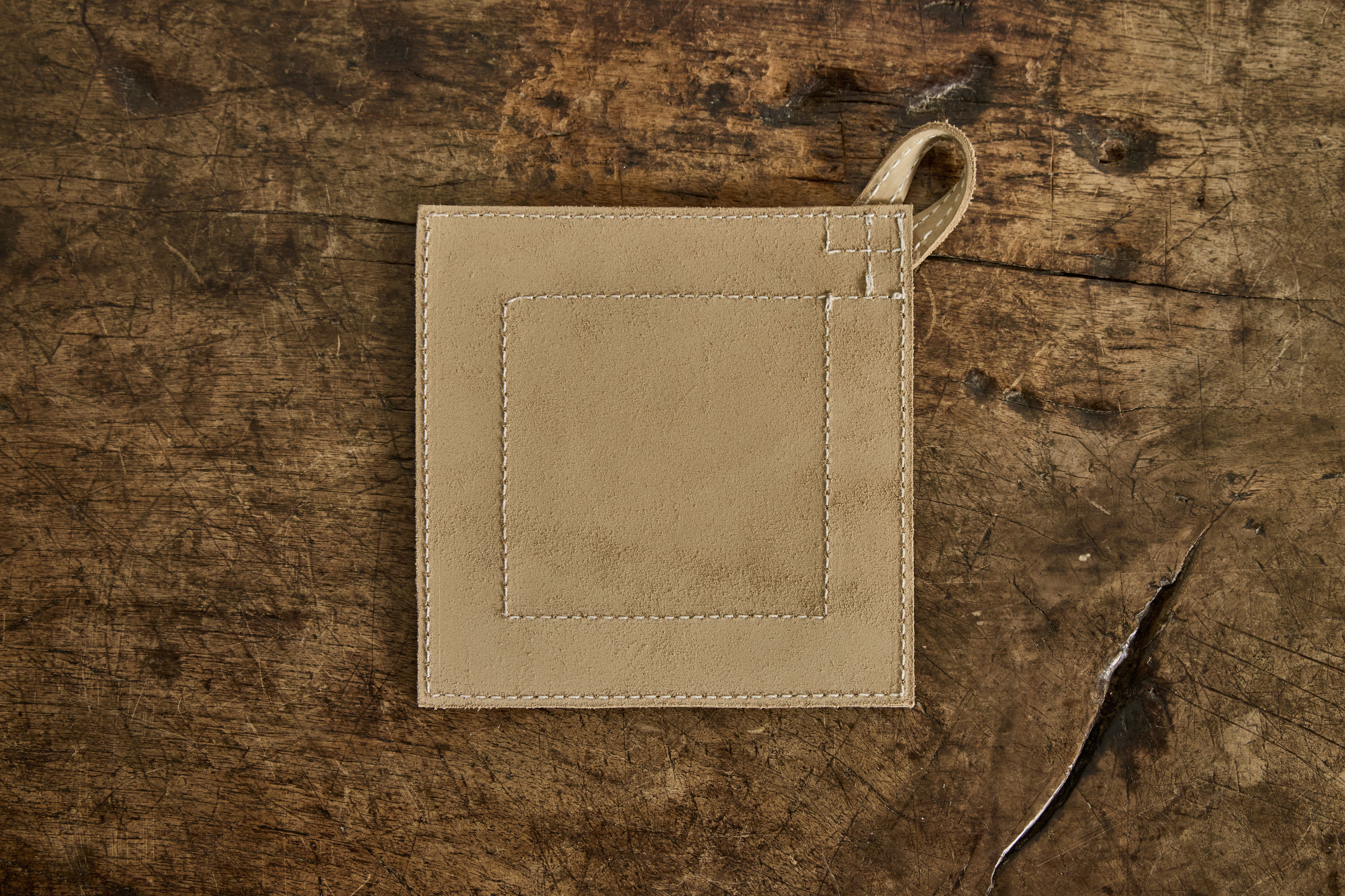 Suede Pot Holder in Desert Sand