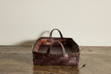 Woven Basket in Chocolate Buffalo