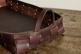 Woven Basket in Chocolate Buffalo