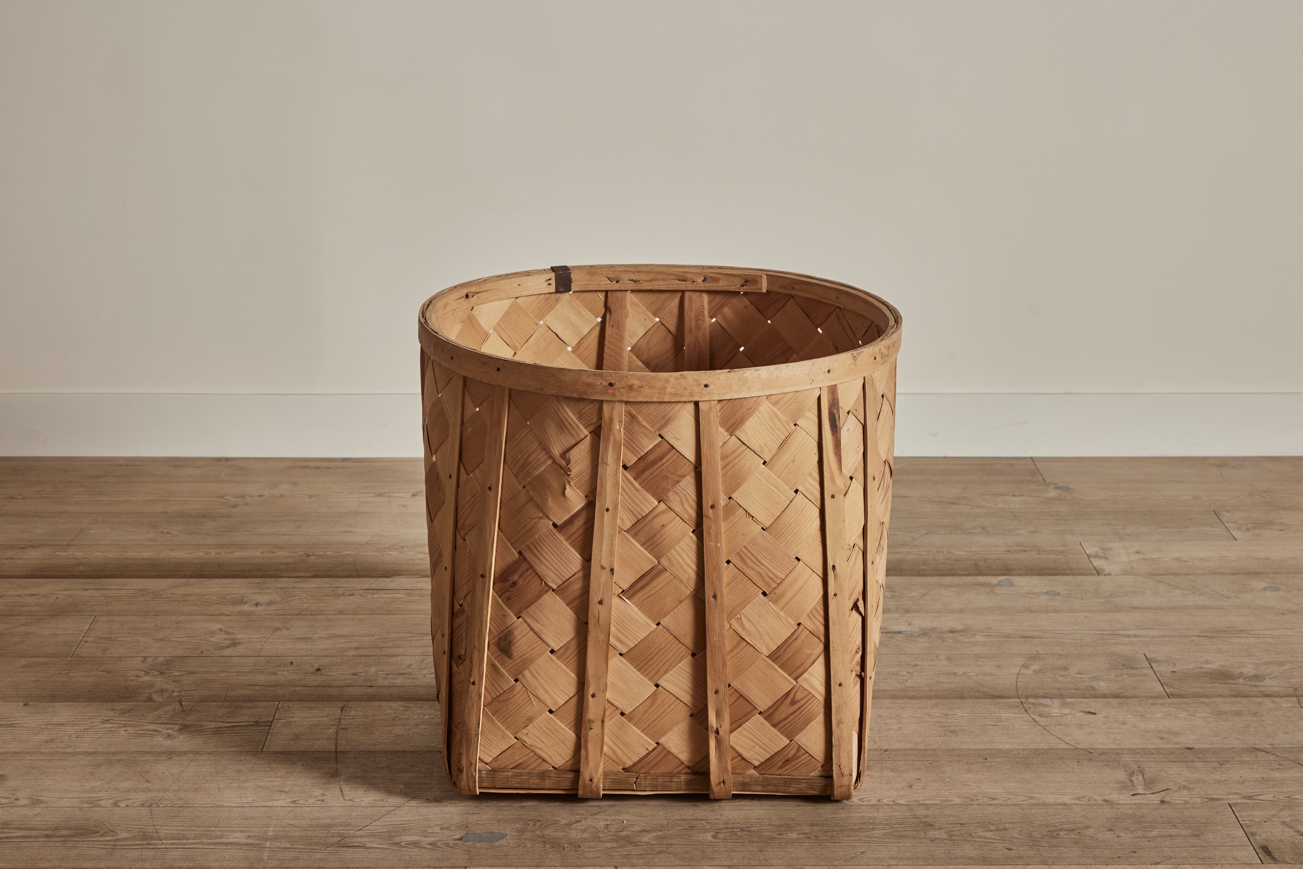 Large Splint Wood Basket
