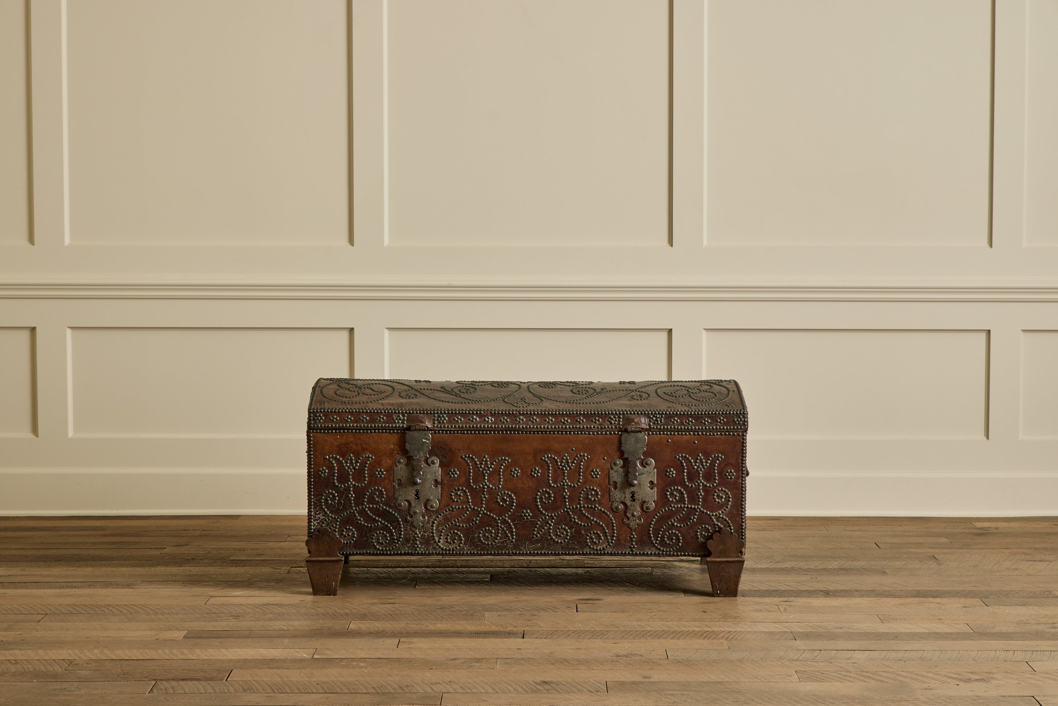 Spanish Leather Trunk
