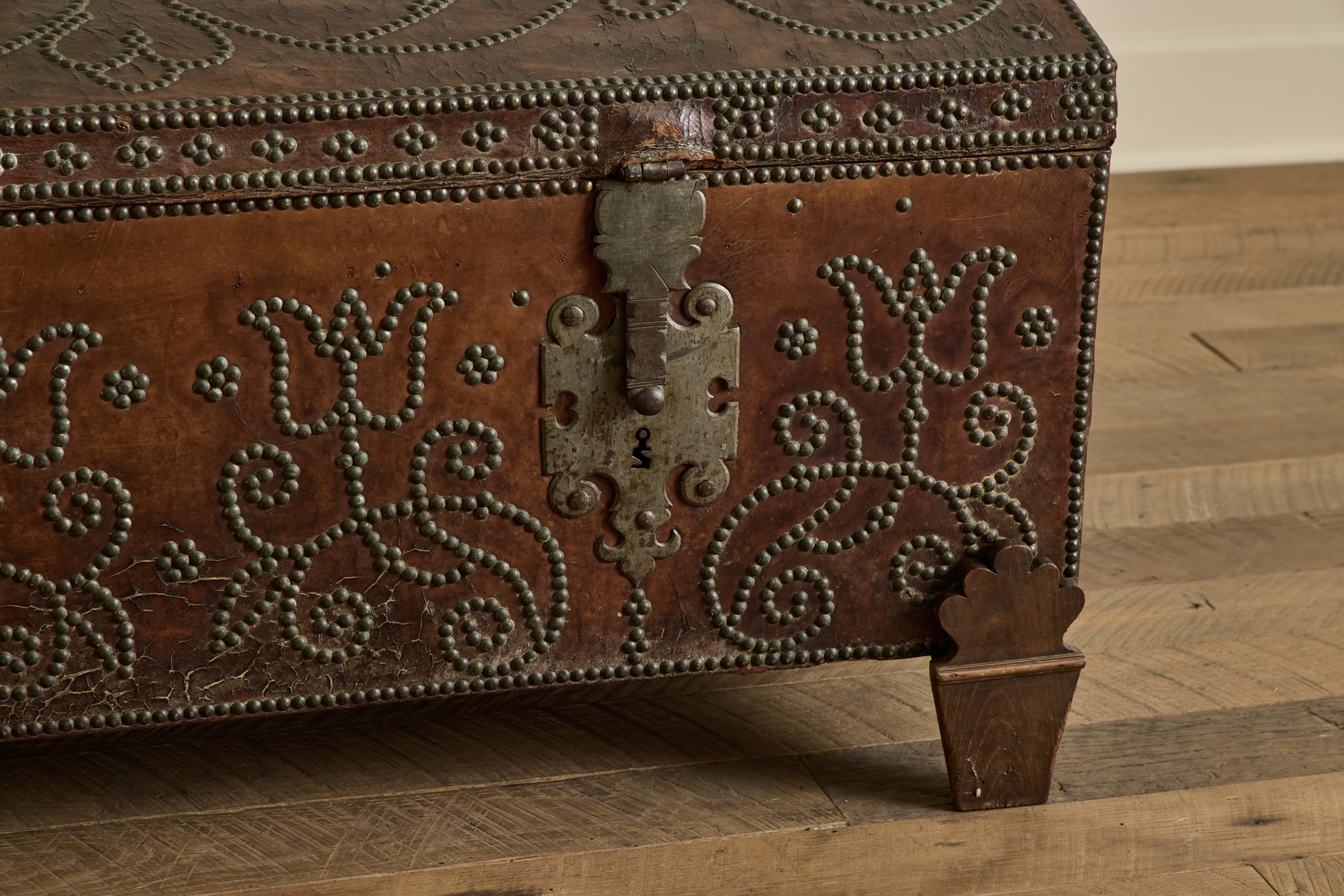 Spanish Leather Trunk
