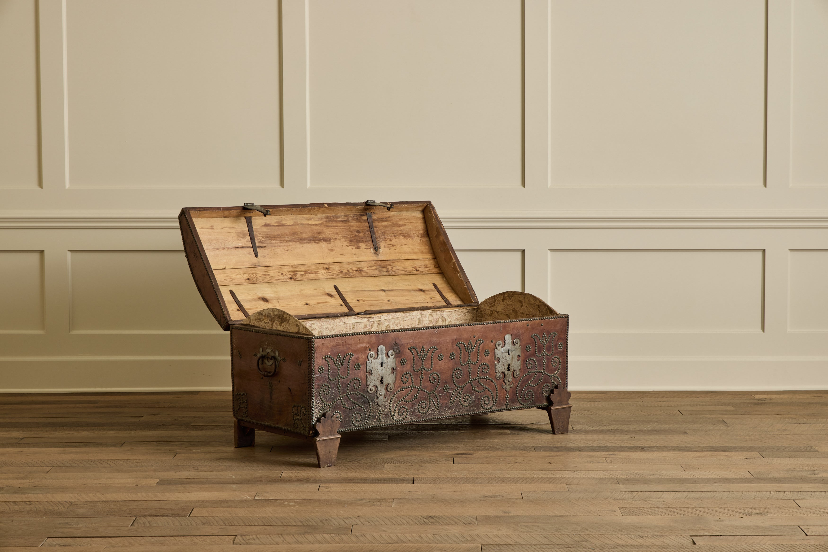 Spanish Leather Trunk