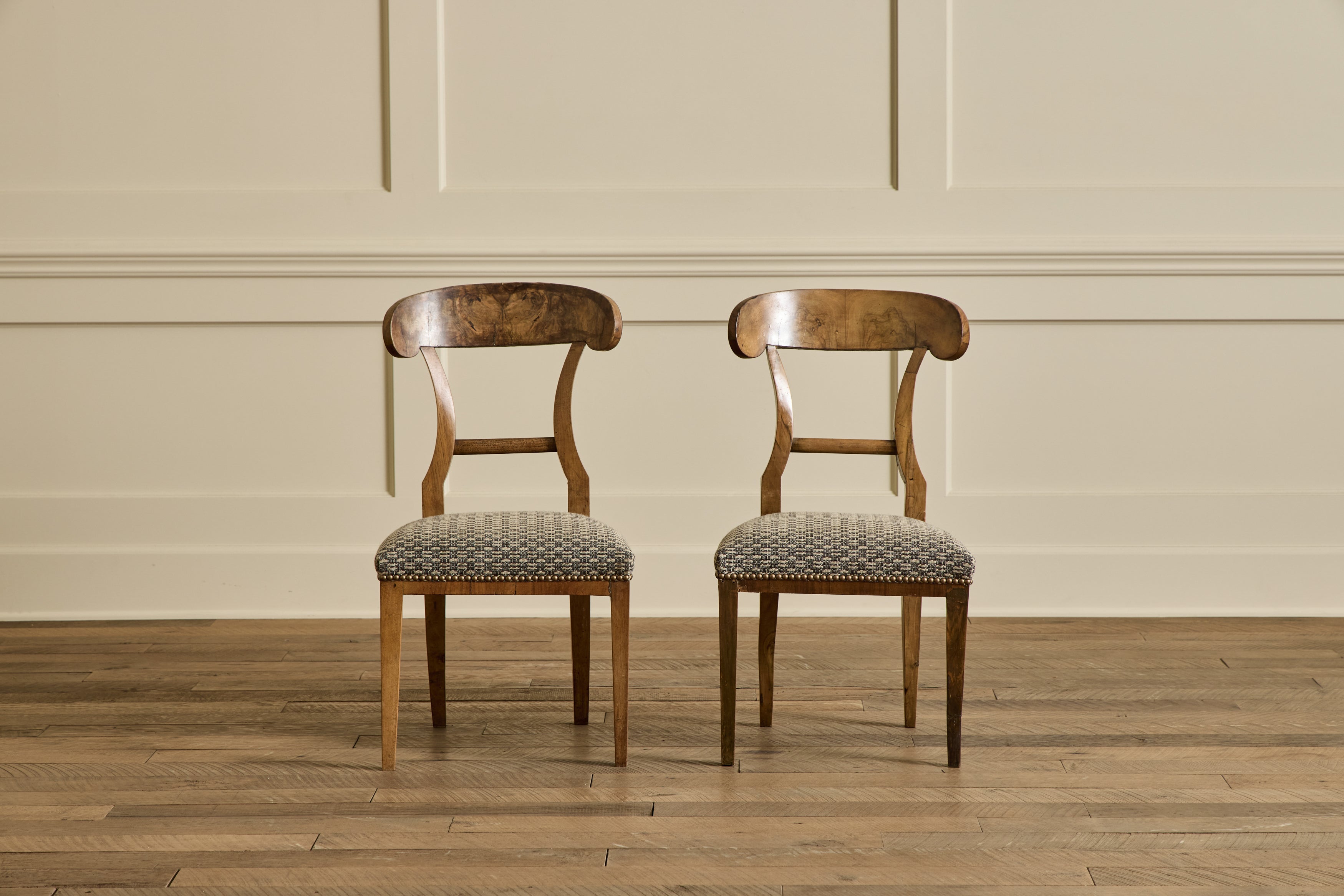 Pair Biedermeier Side Chairs