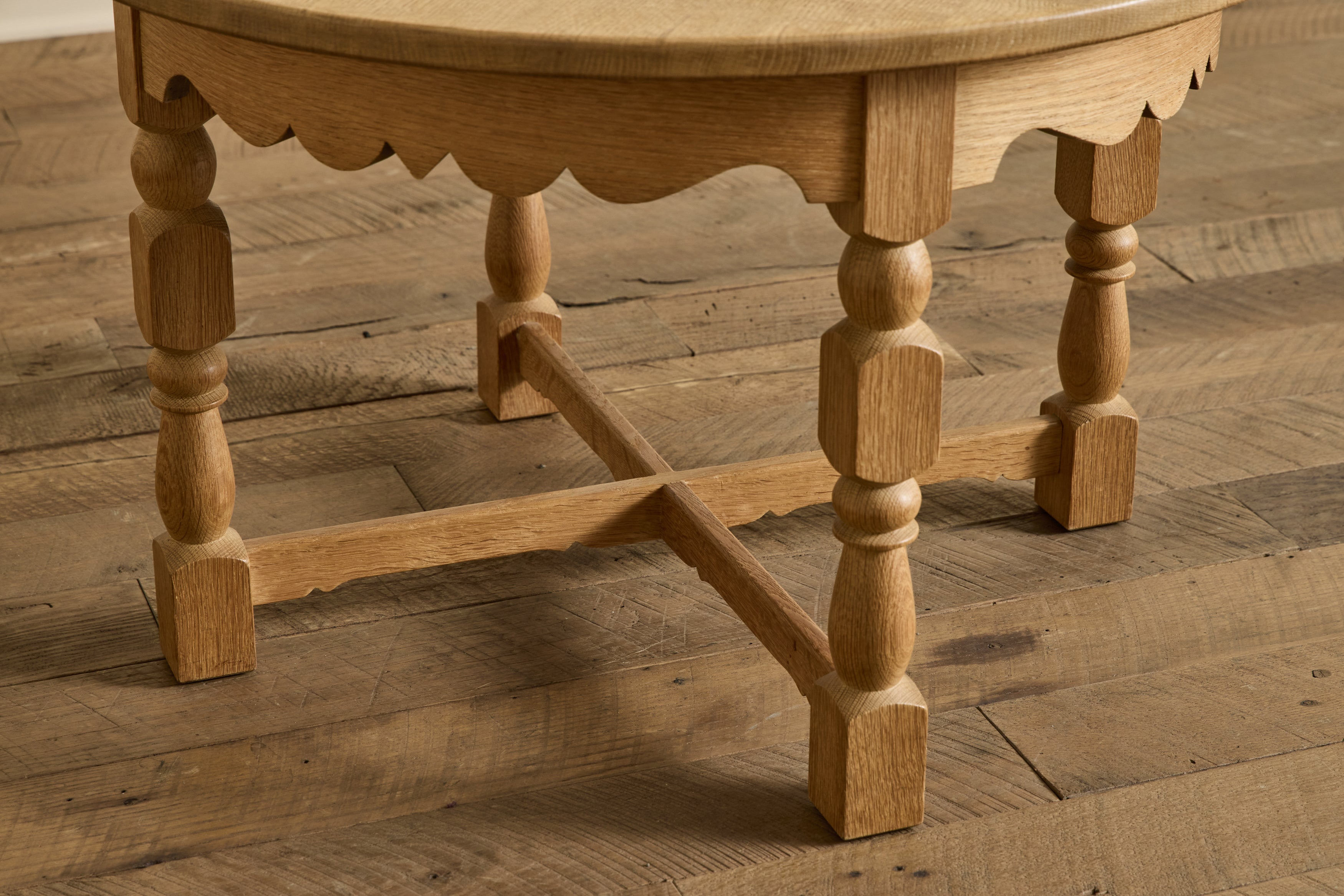 Kjaernulf Round Oak Side Table