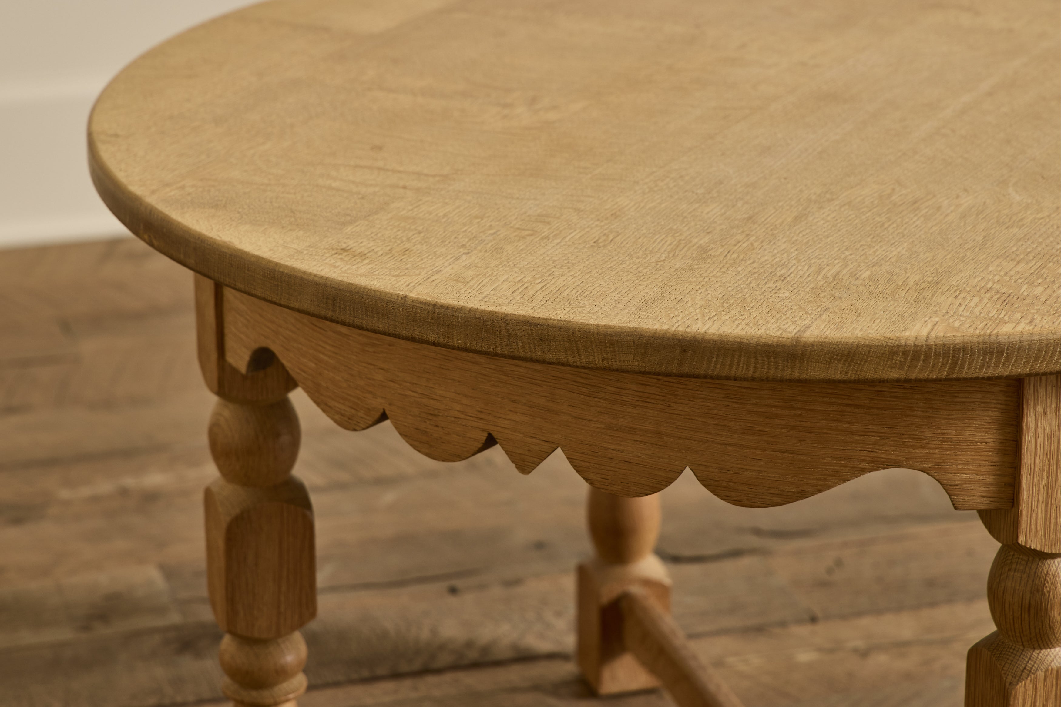 Kjaernulf Round Oak Side Table