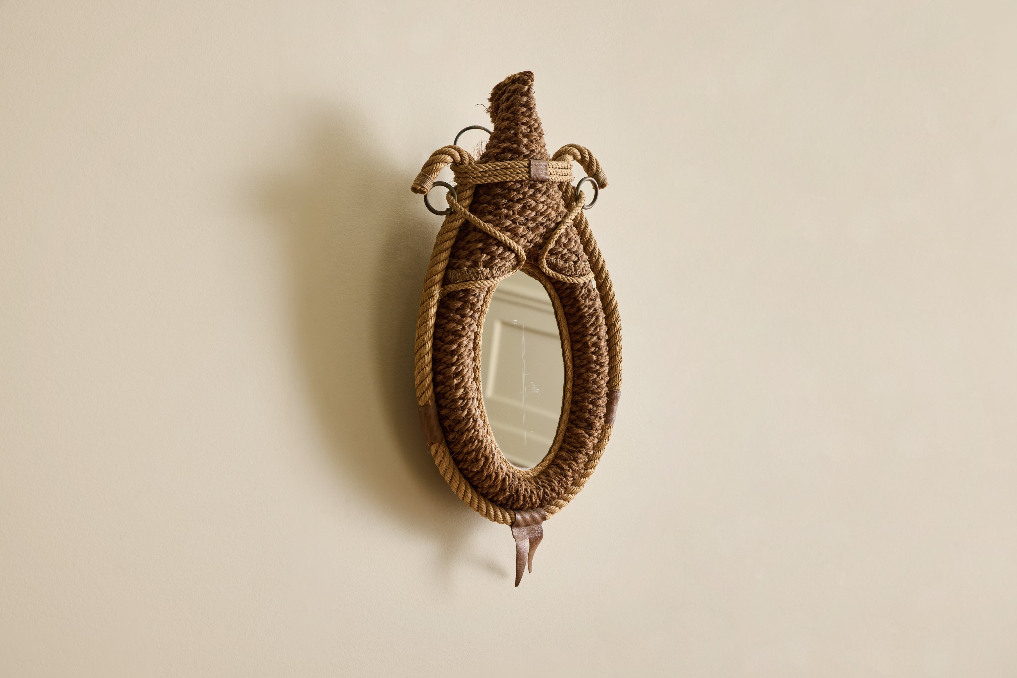 Small Audoux & Minet Rope Mirror No. 1
