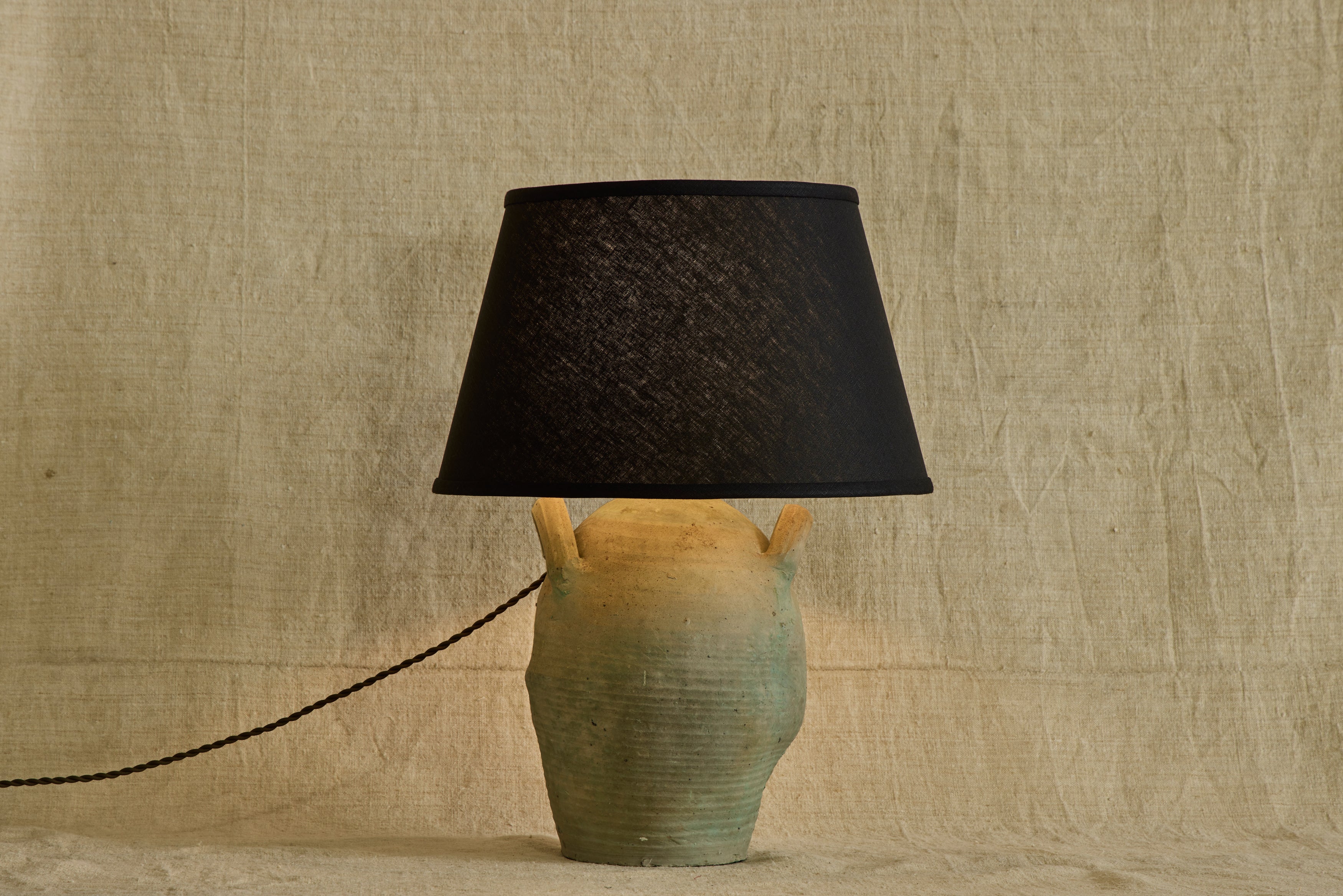 French Stoneware Jug Lamp No.8