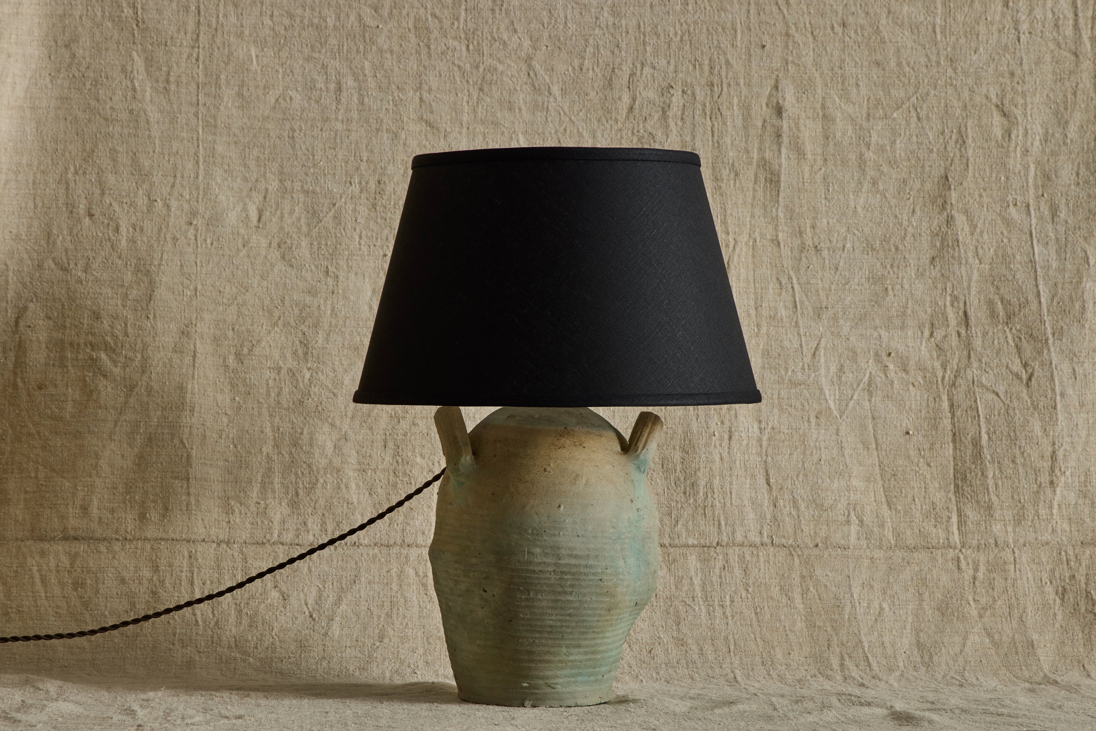 French Stoneware Jug Lamp No.8