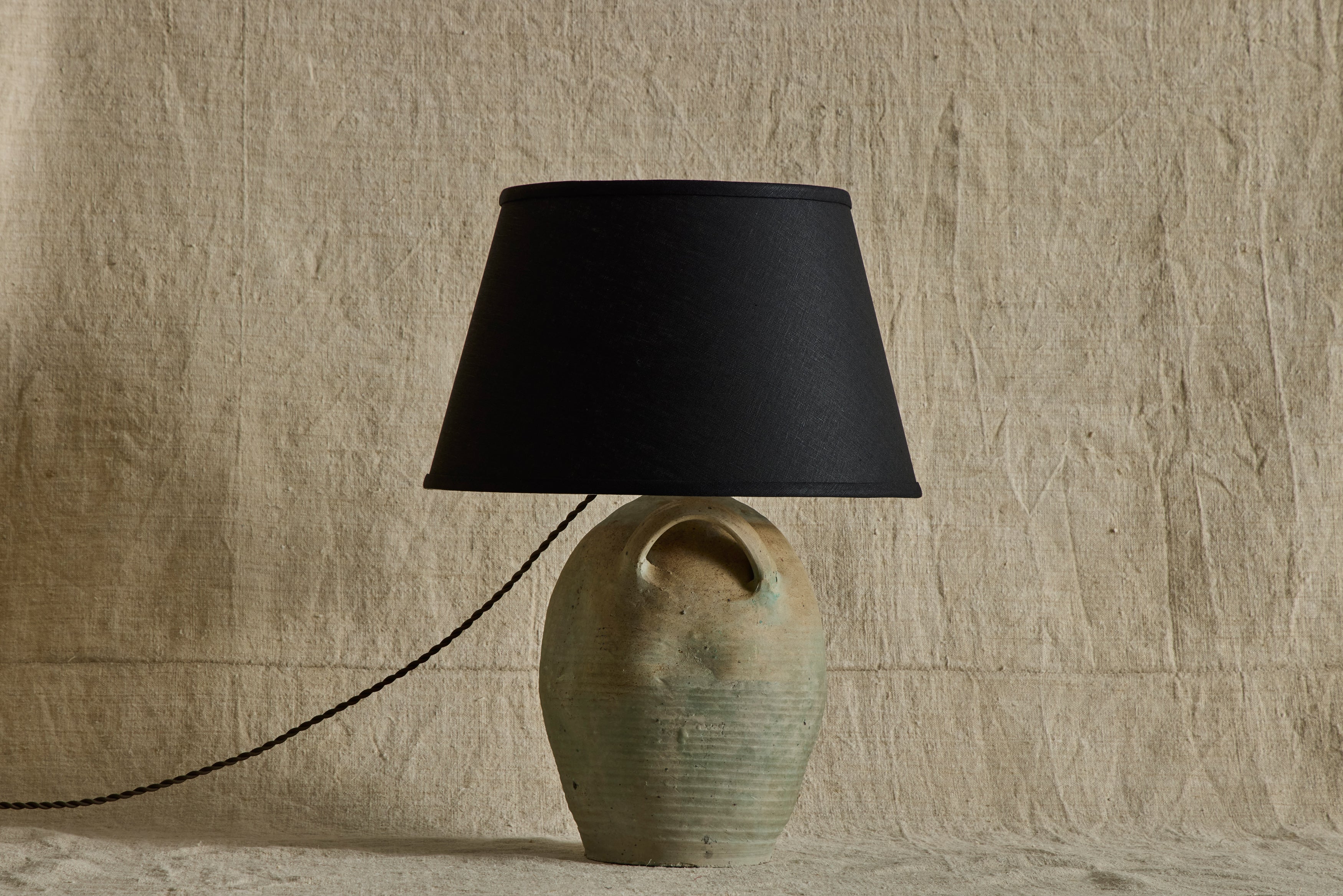 French Stoneware Jug Lamp No.8