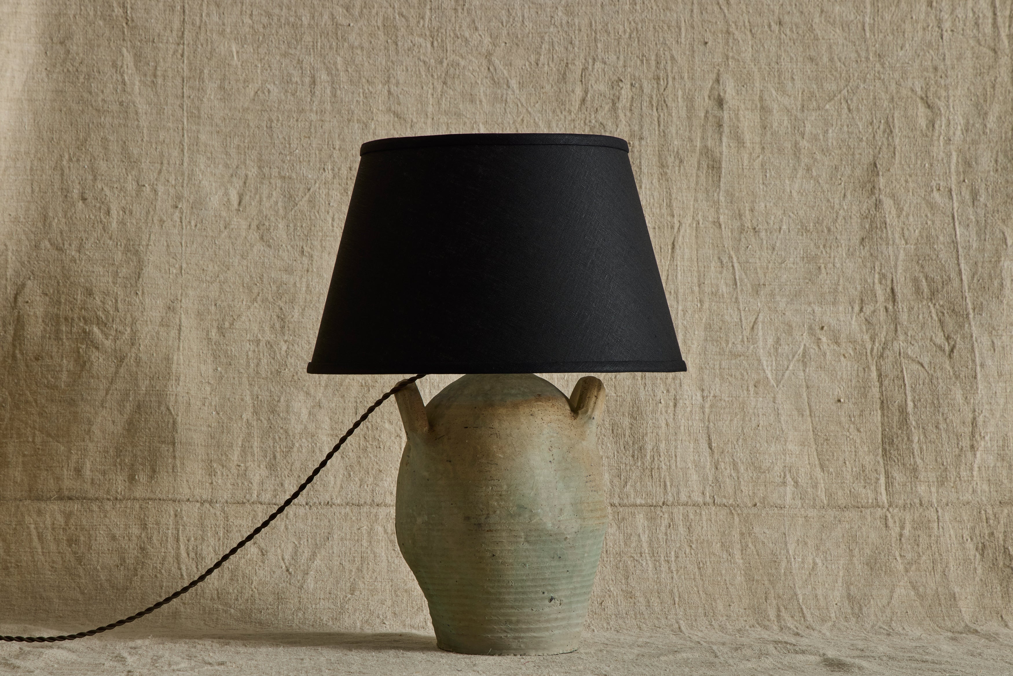 French Stoneware Jug Lamp No.8