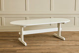 Oval Trestle Dining Table, 96"