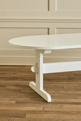 Oval Trestle Dining Table, 96"