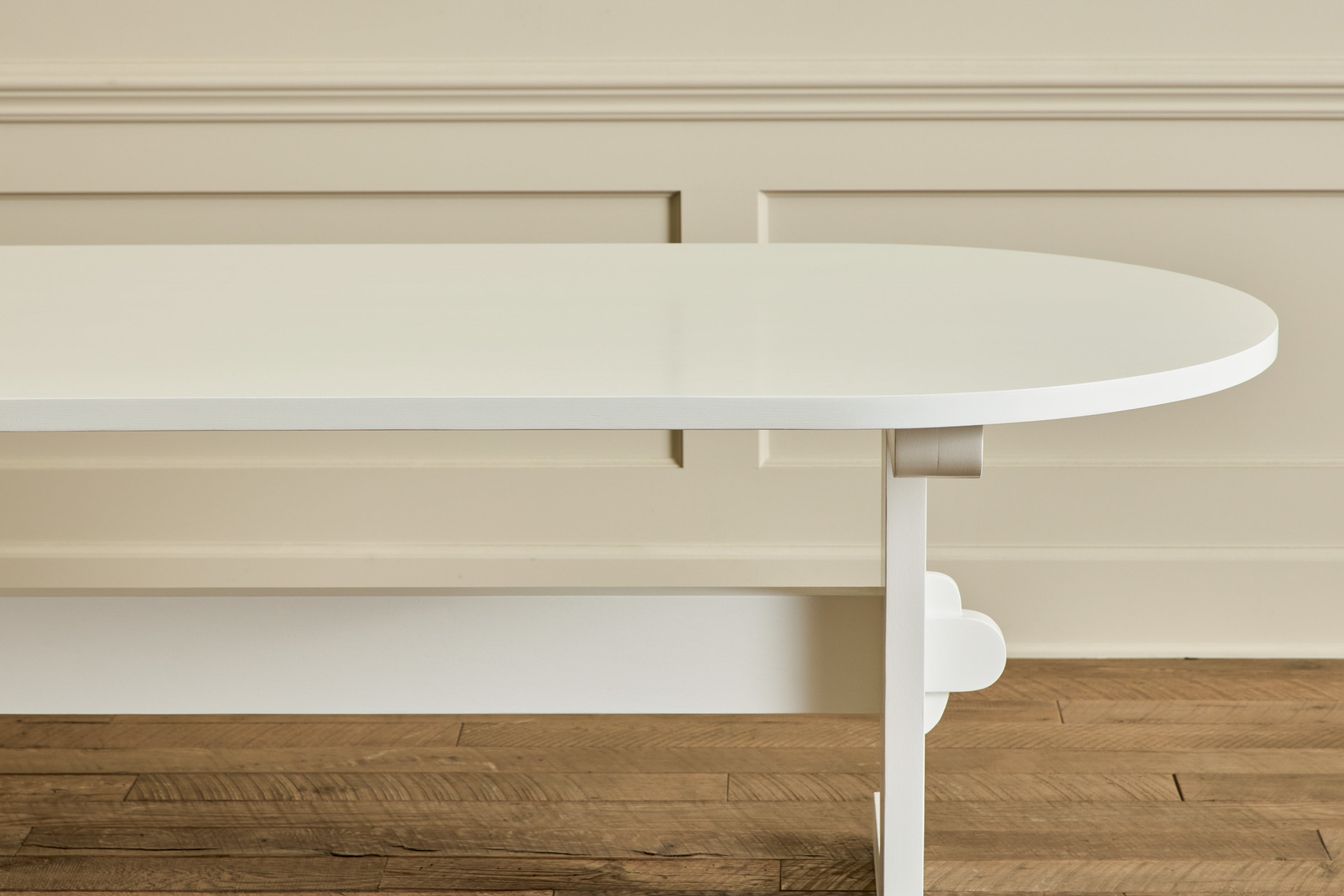 Oval Trestle Dining Table, 96"