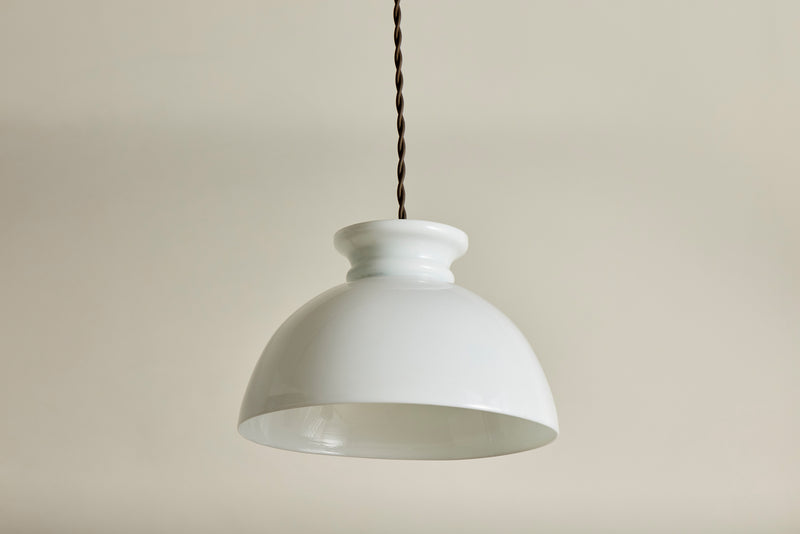 Milk Glass Pendant