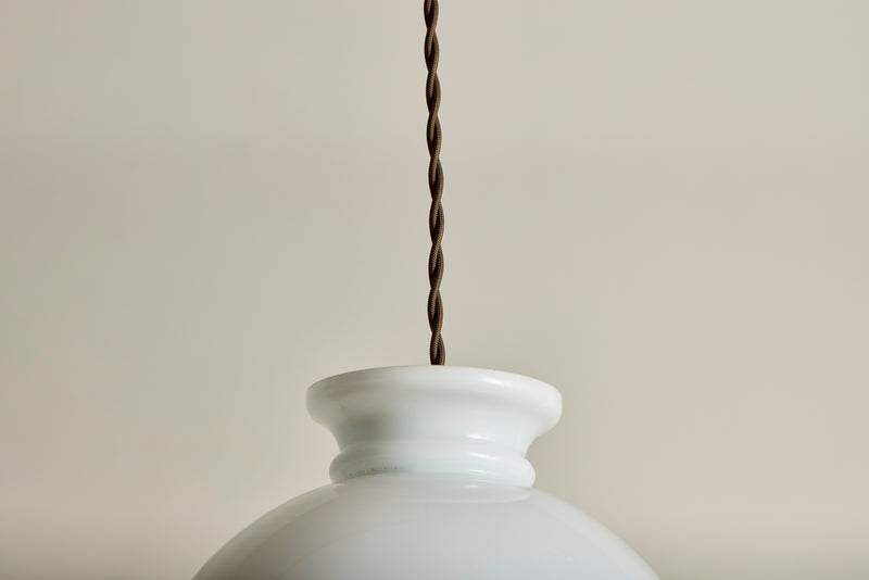 Milk Glass Pendant