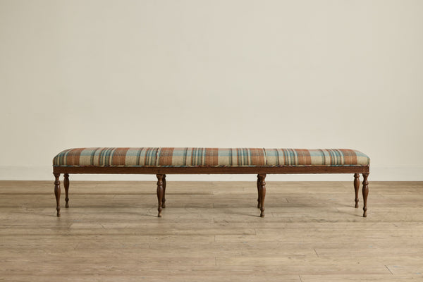 Long Walnut Bench