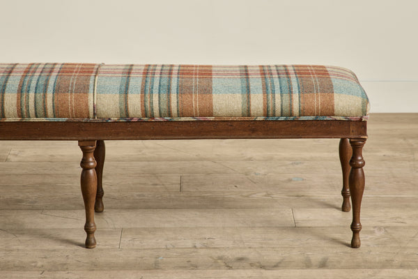 Long Walnut Bench