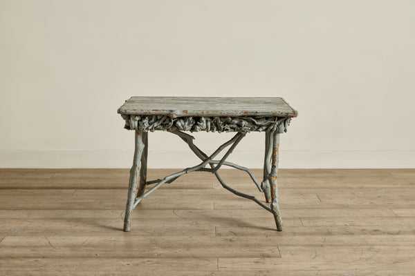 Blue Painted Root Table