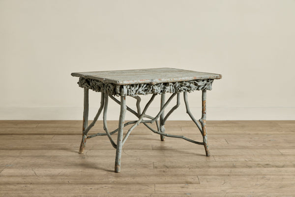 Blue Painted Root Table