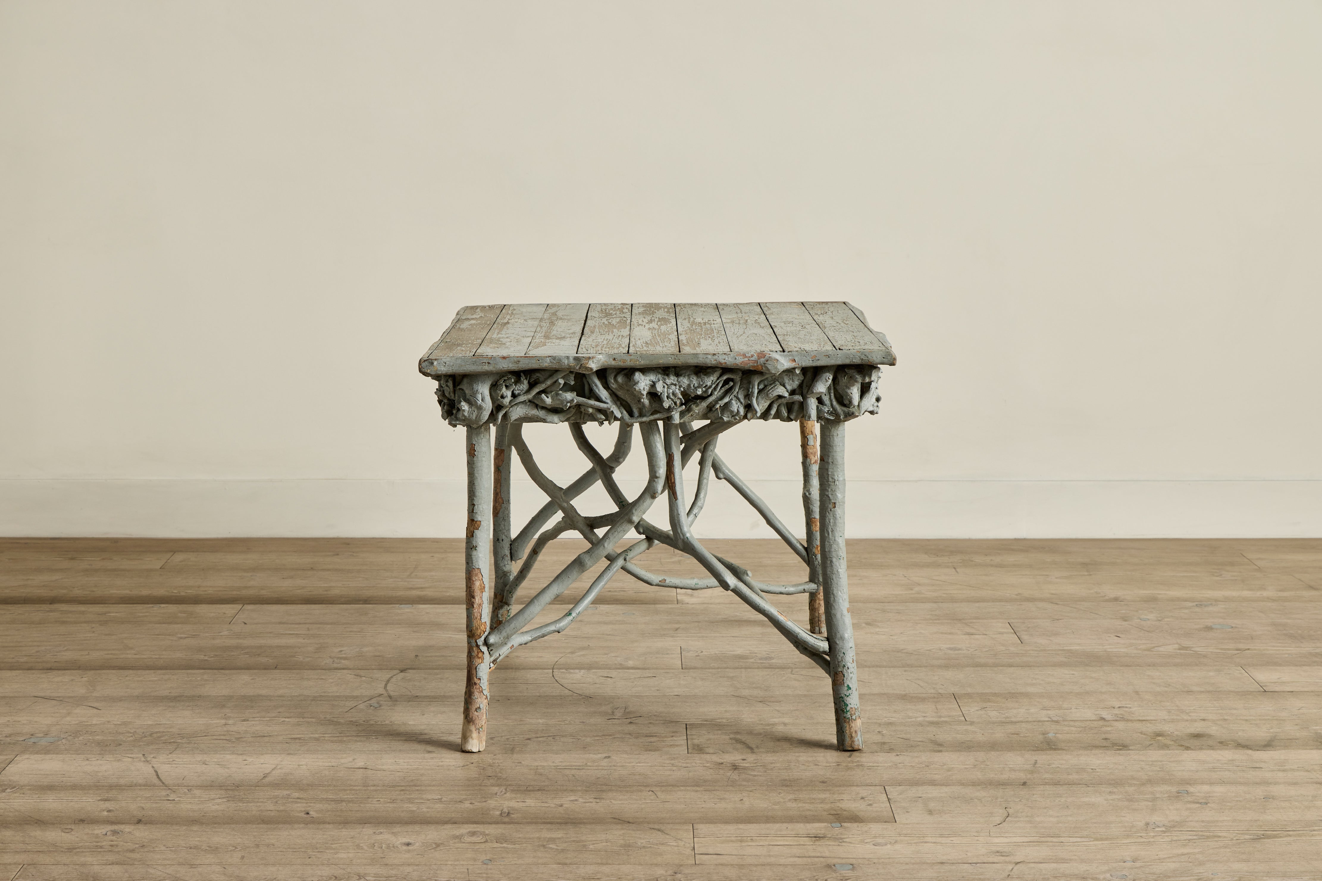 Blue Painted Root Table