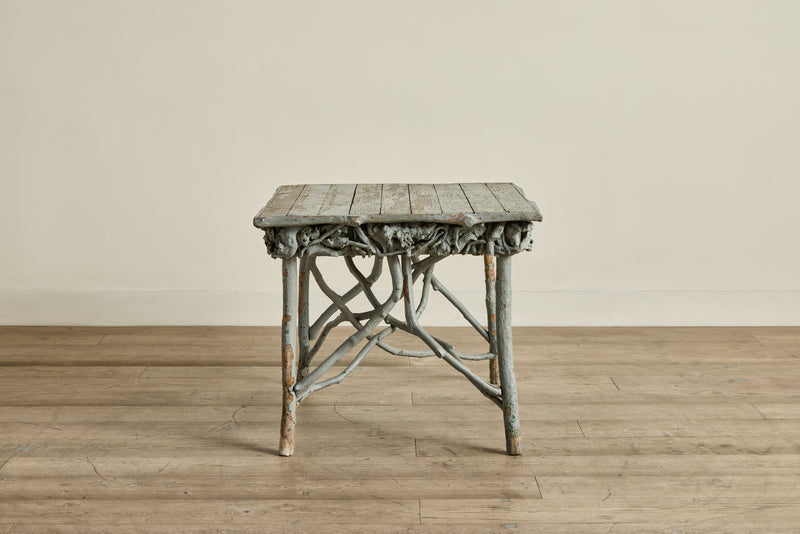 Blue Painted Root Table