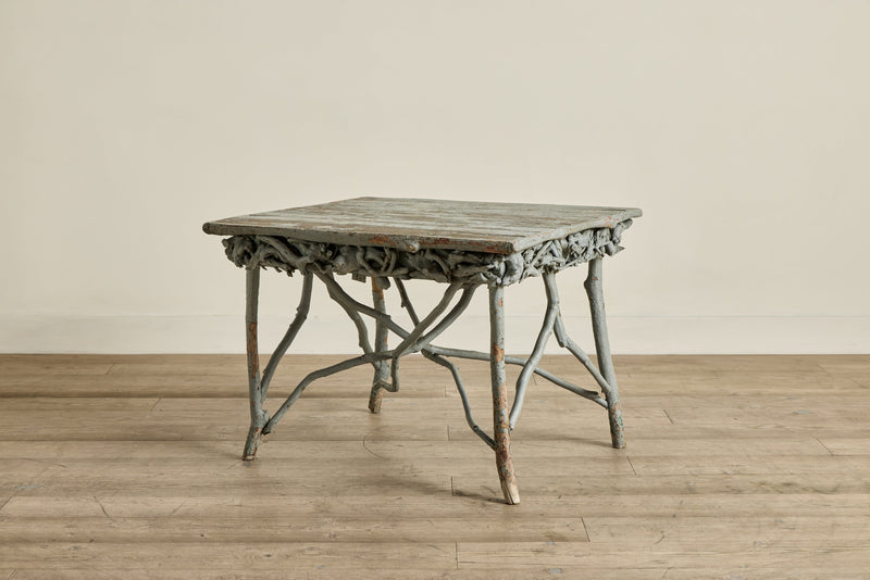 Blue Painted Root Table
