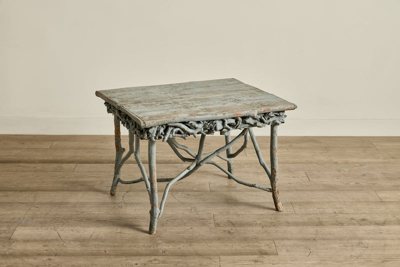 Blue Painted Root Table