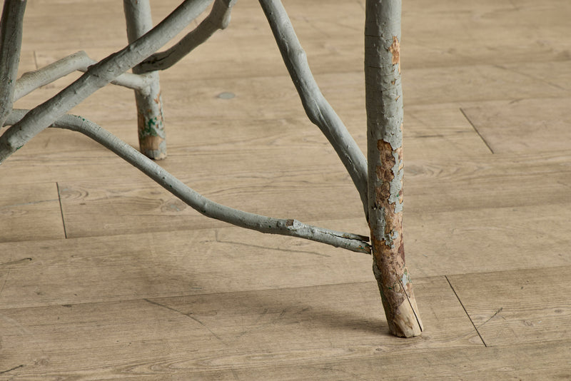 Blue Painted Root Table