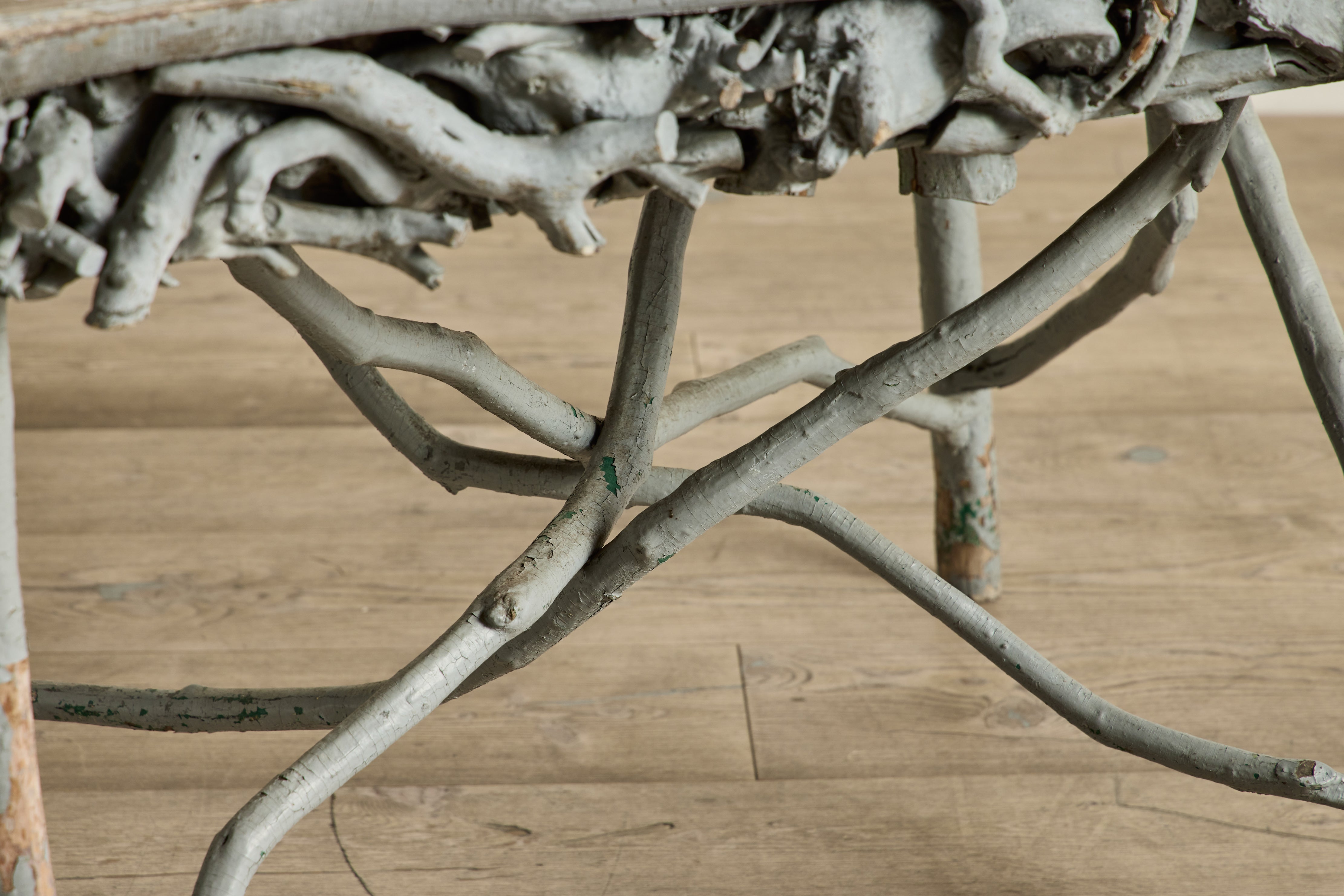 Blue Painted Root Table