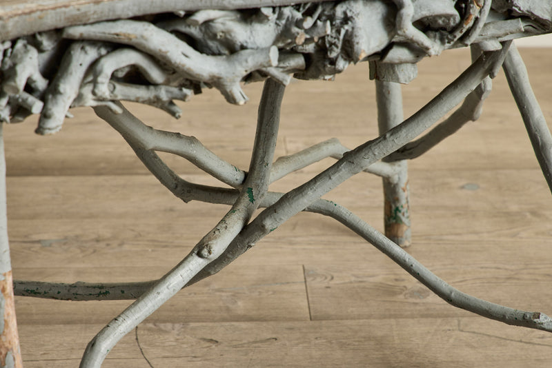 Blue Painted Root Table
