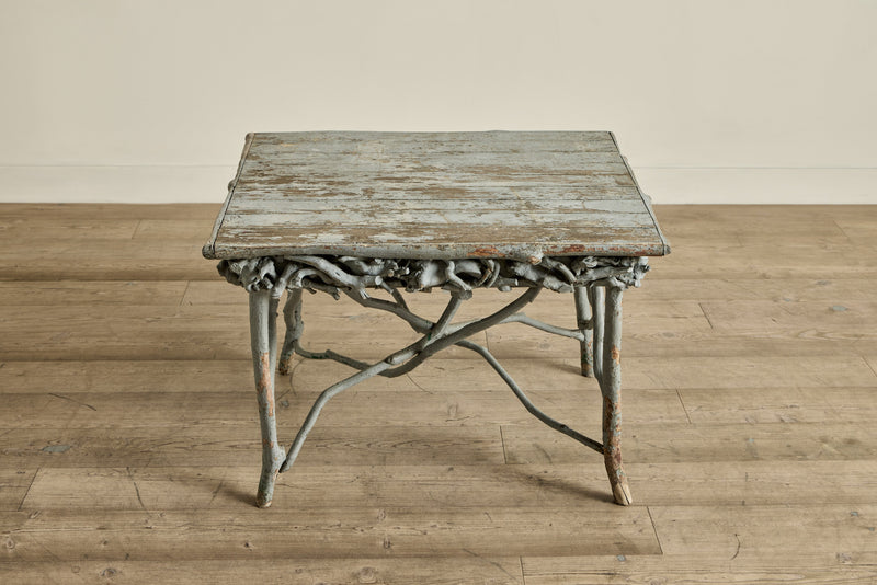 Blue Painted Root Table