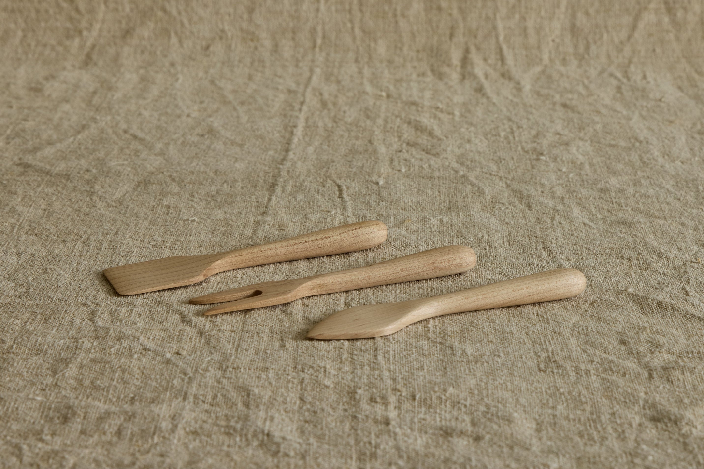 Maple Wood Cheese Set
