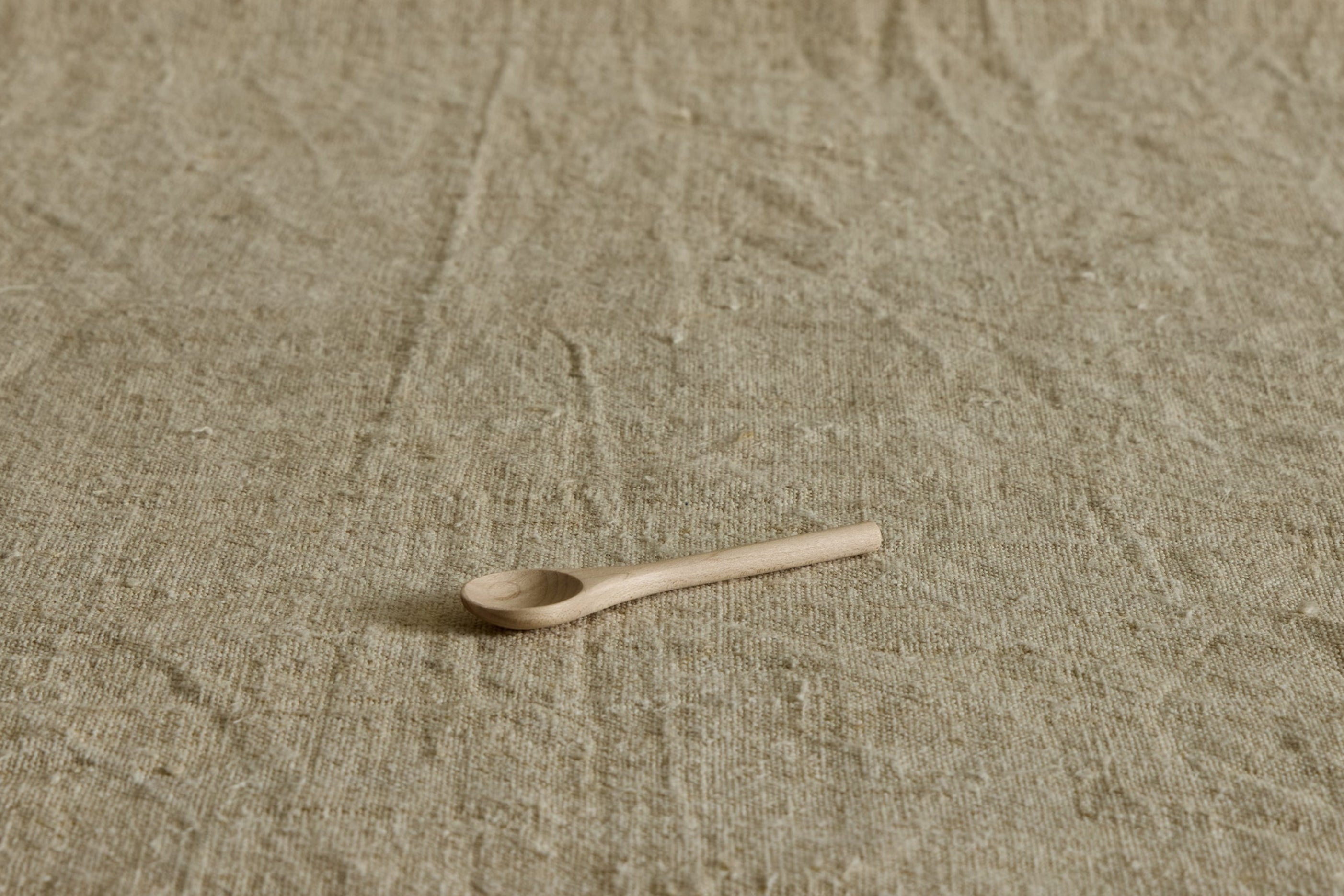 Maple Wood Tiny Spoon, 4"