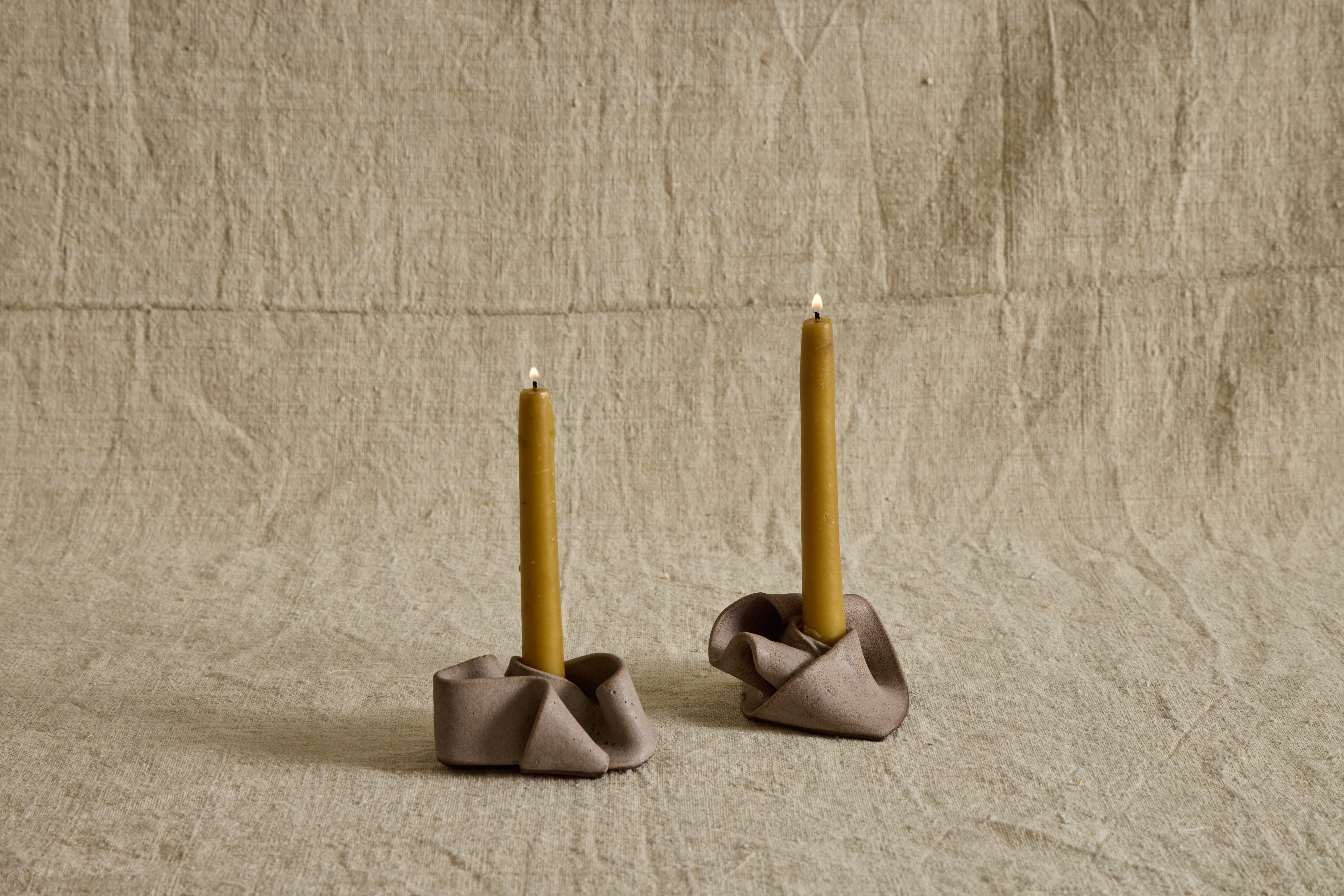 Knot Ceramic Candlestick Holder