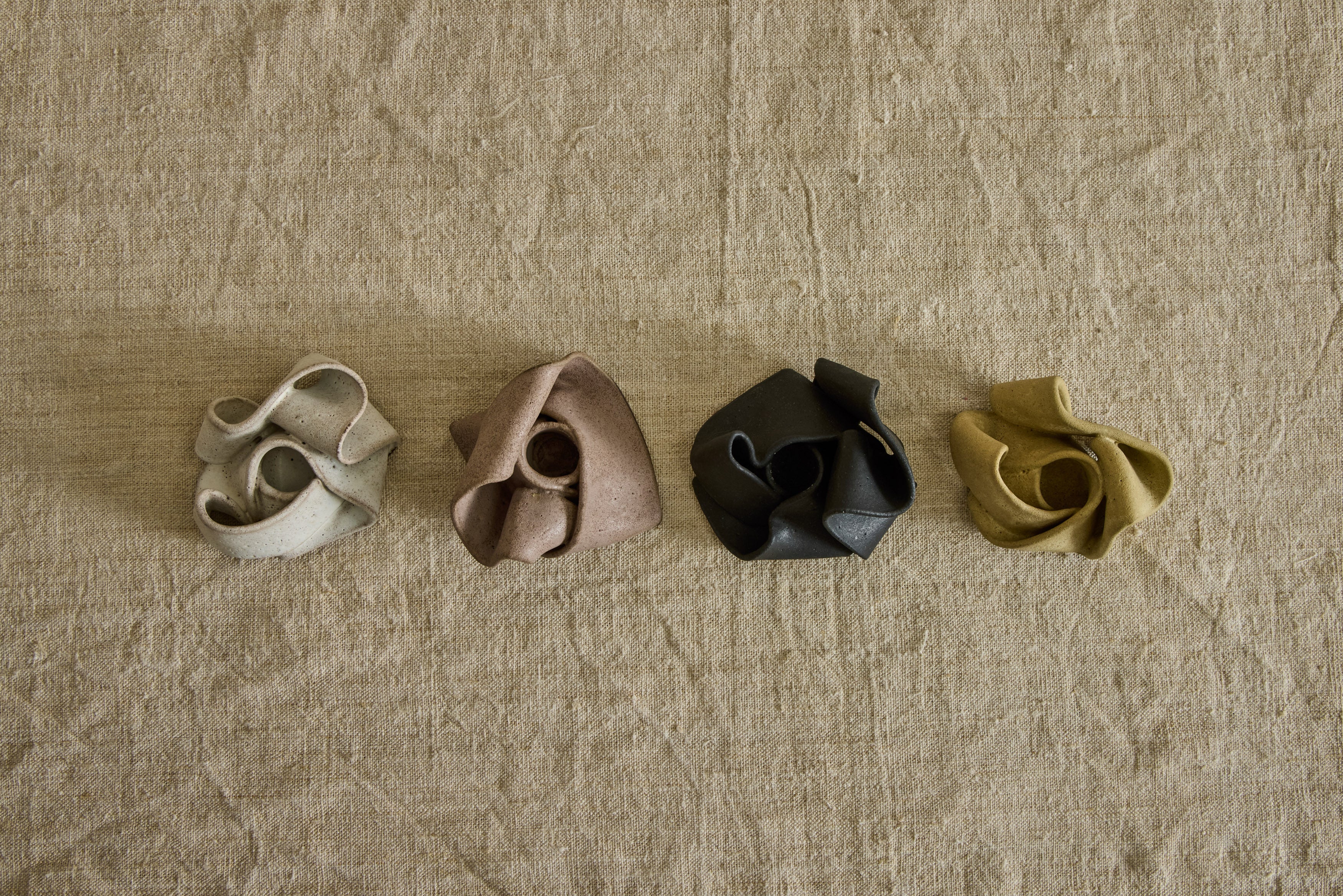 Knot Ceramic Candlestick Holder