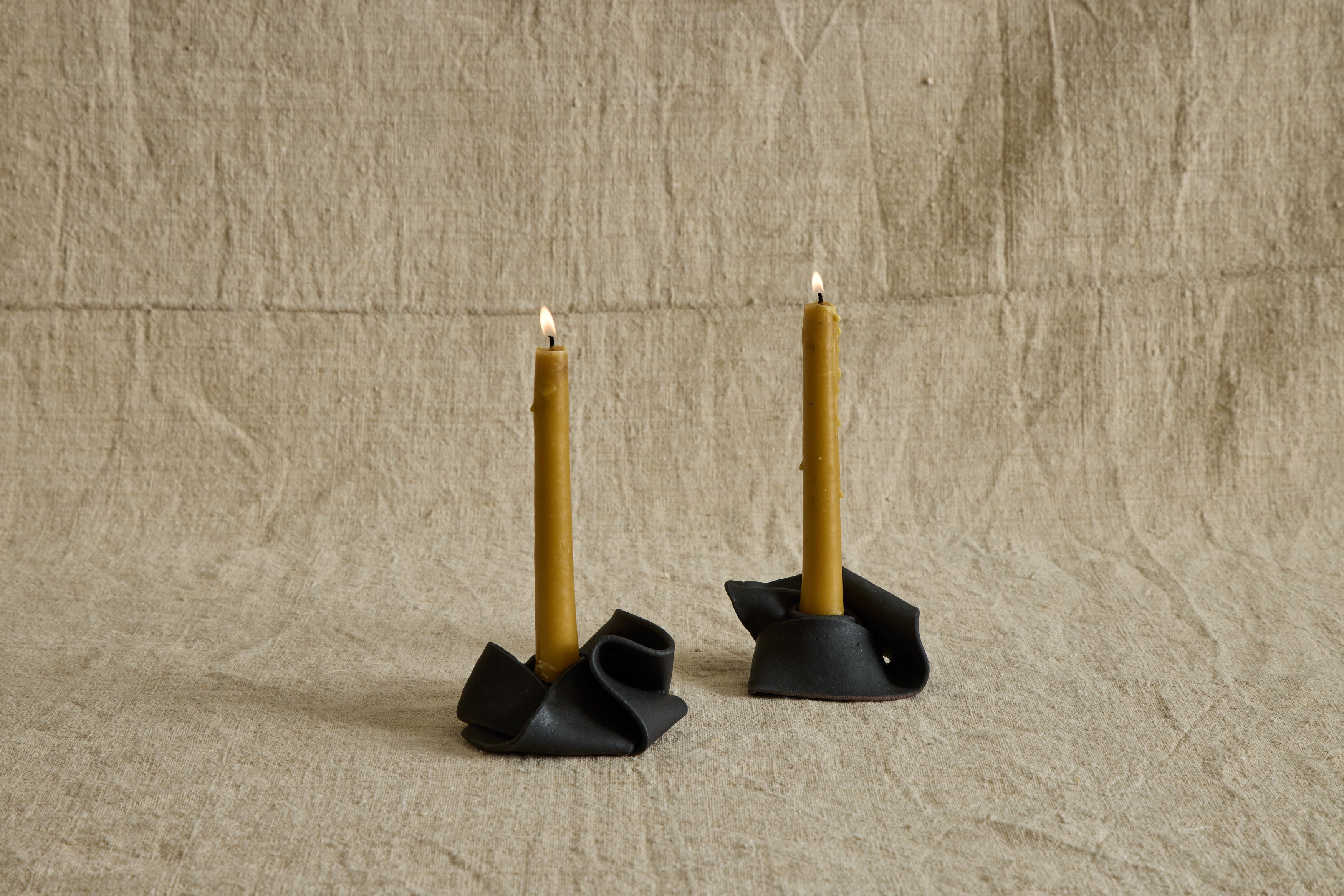 Knot Ceramic Candlestick Holder