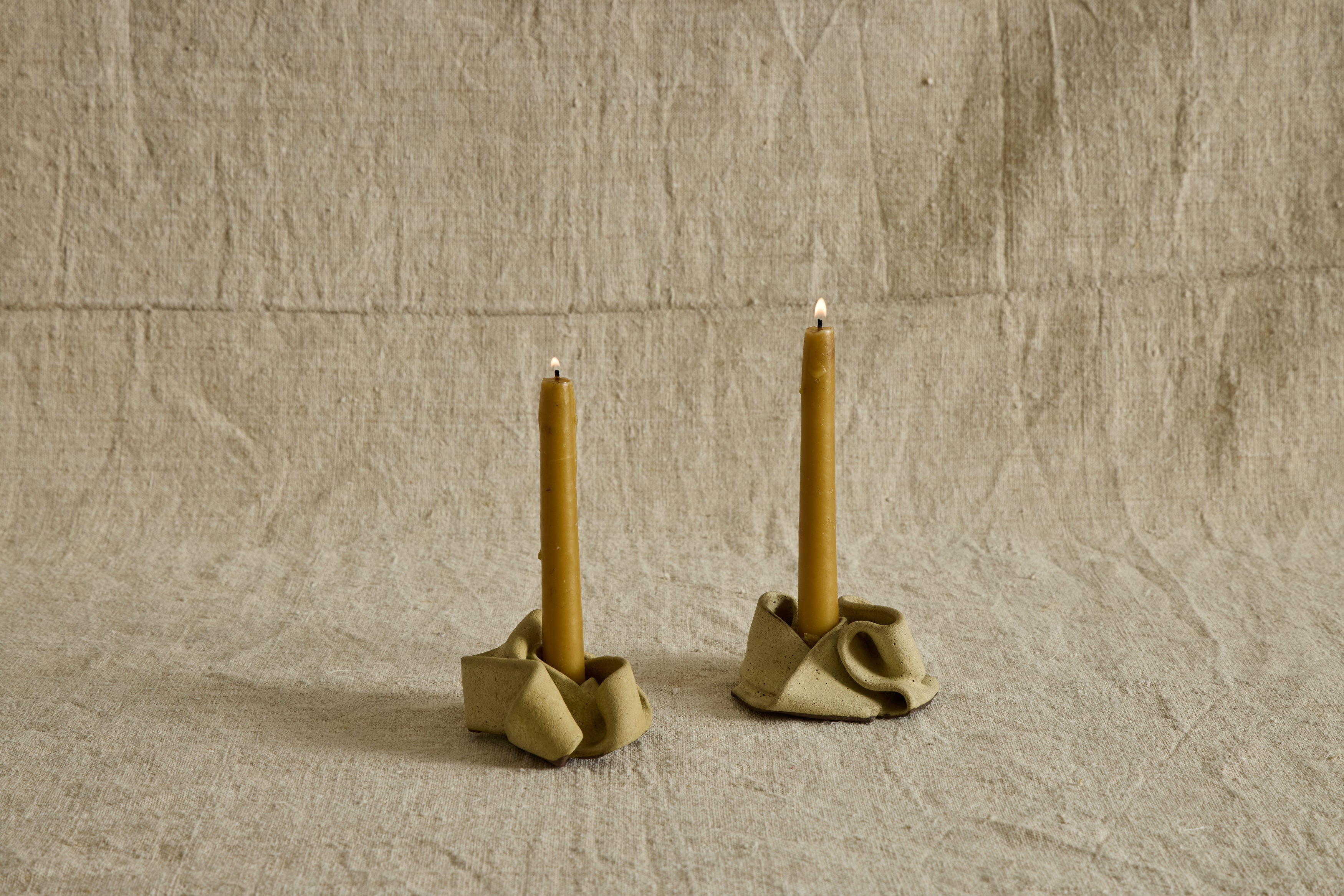 Knot Ceramic Candlestick Holder