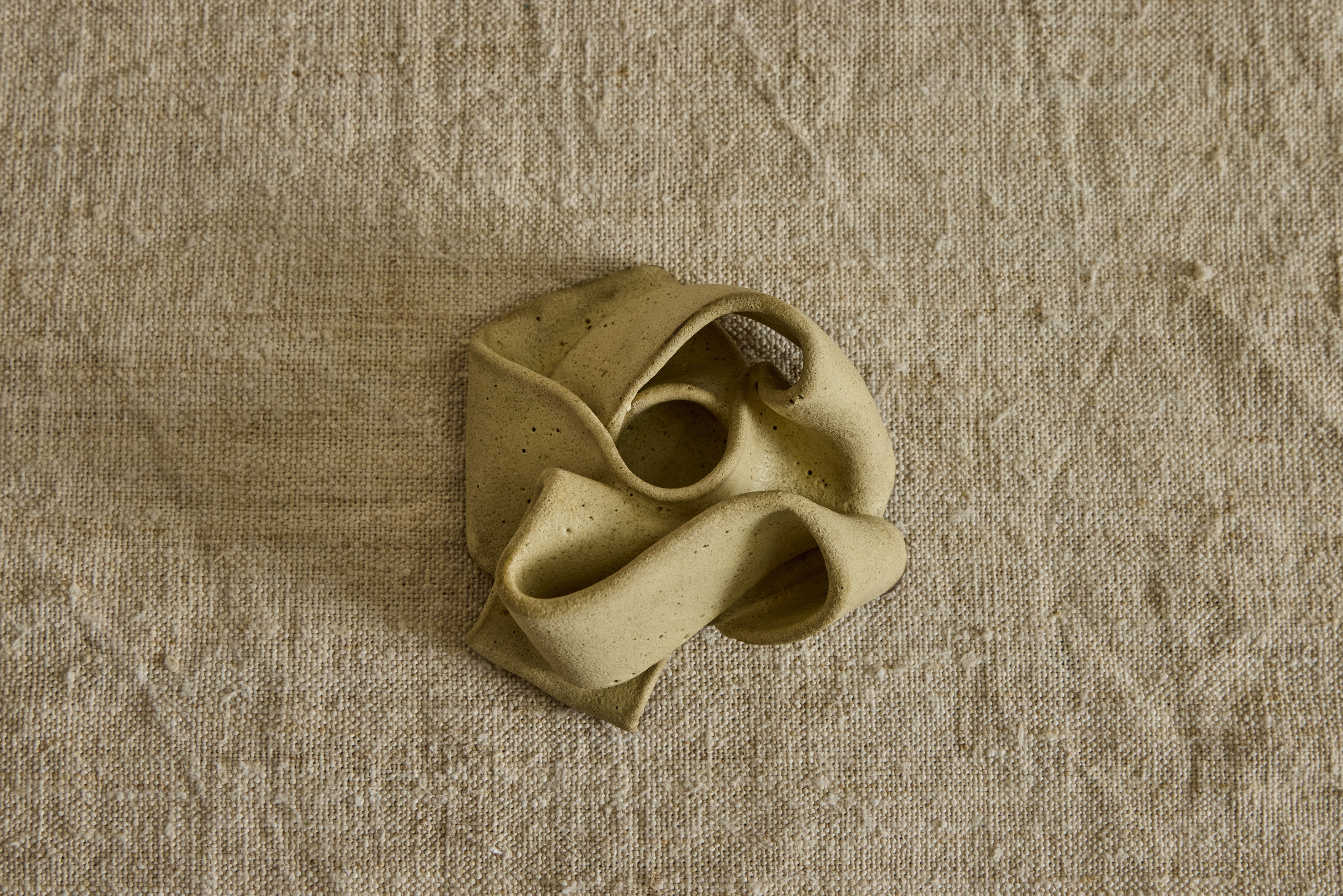 Knot Ceramic Candlestick Holder