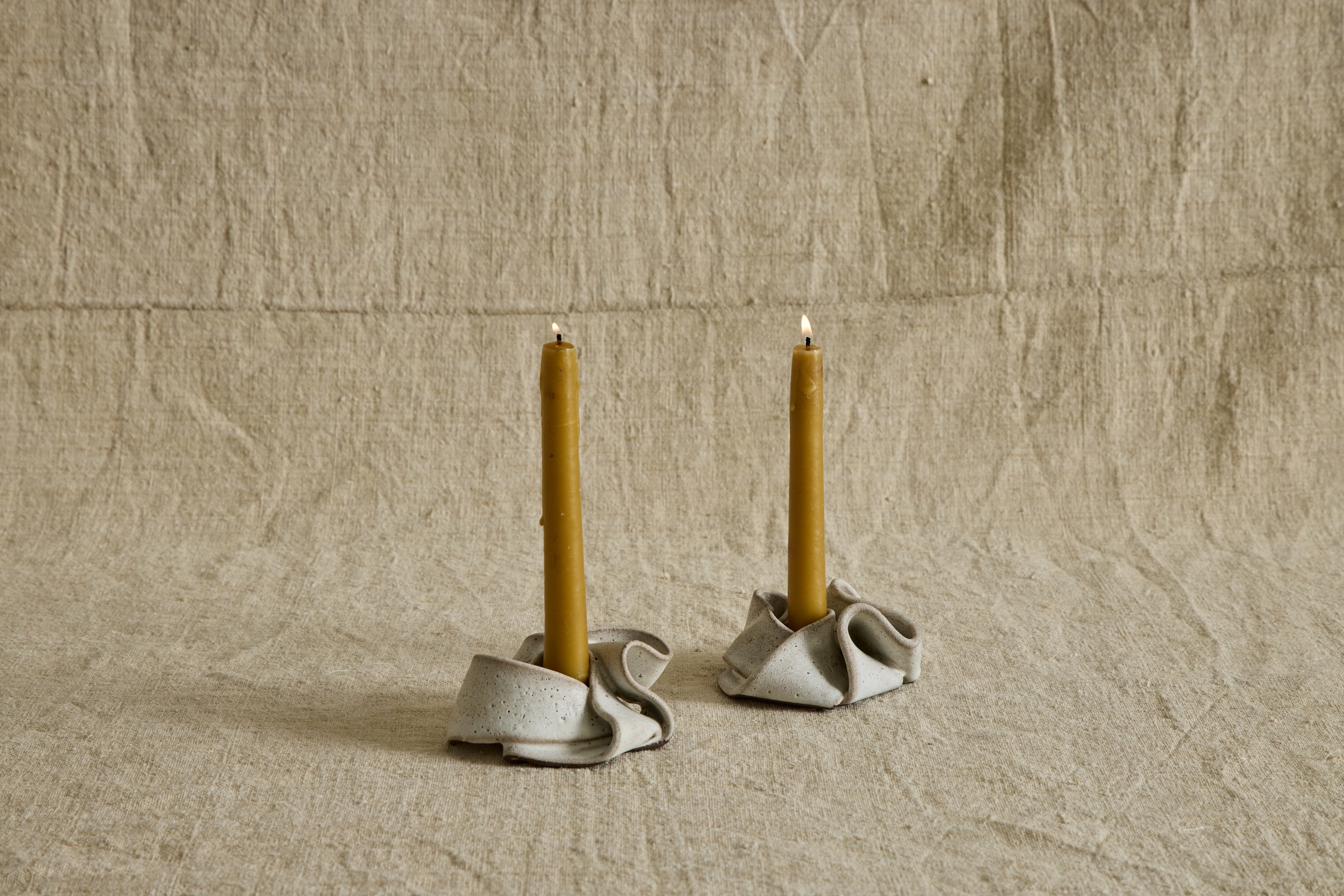 Knot Ceramic Candlestick Holder