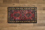 Persian Sarouk Scatter Rug 2' X 3'8