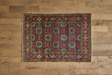Persian Floral Throw Rug 3'4 X 4'7
