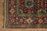 Persian Floral Throw Rug 3'4 X 4'7