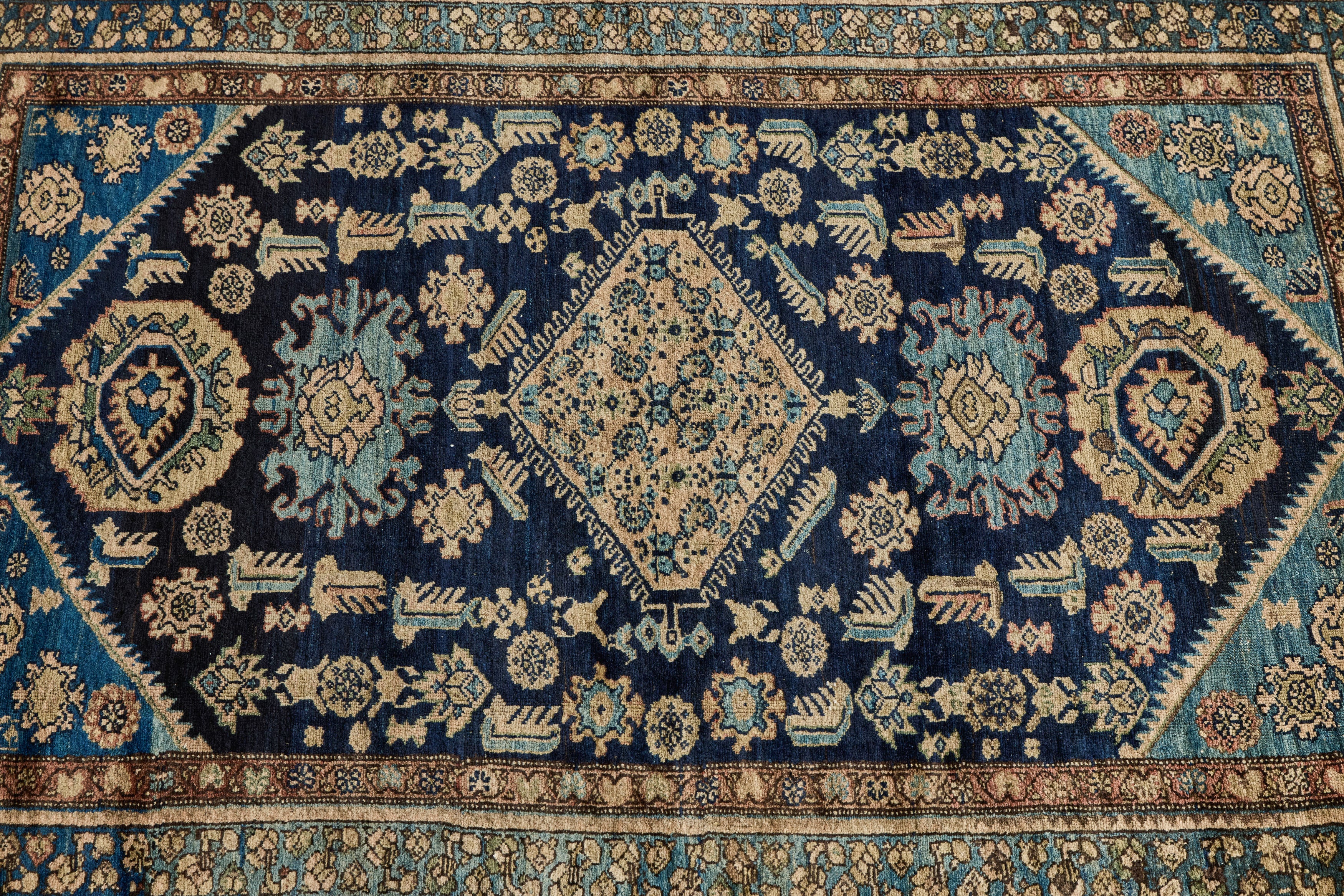 Blue Malayer Rug 4' X 6'