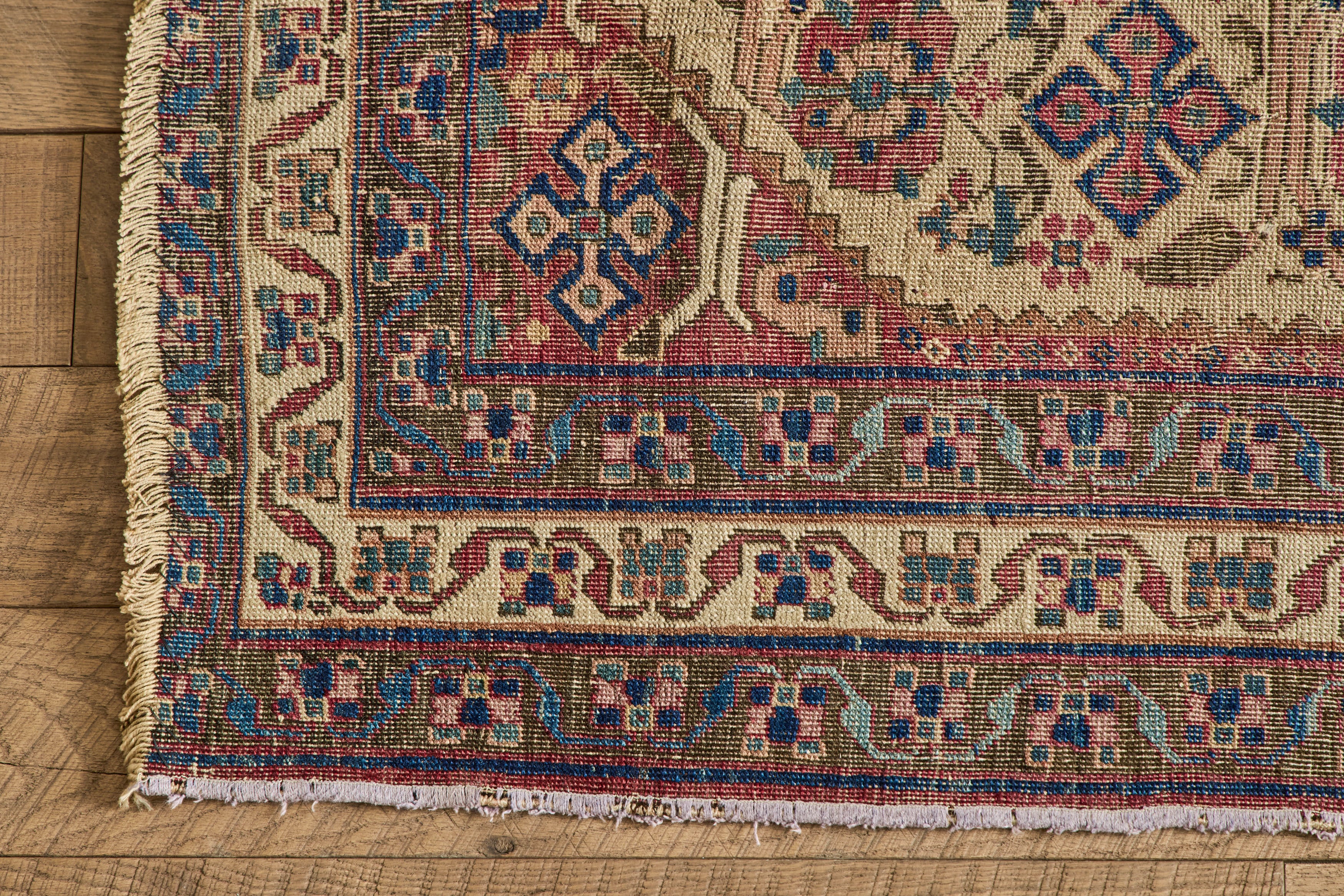 Persian Afshar Floral Rug 4'3 X 5'6
