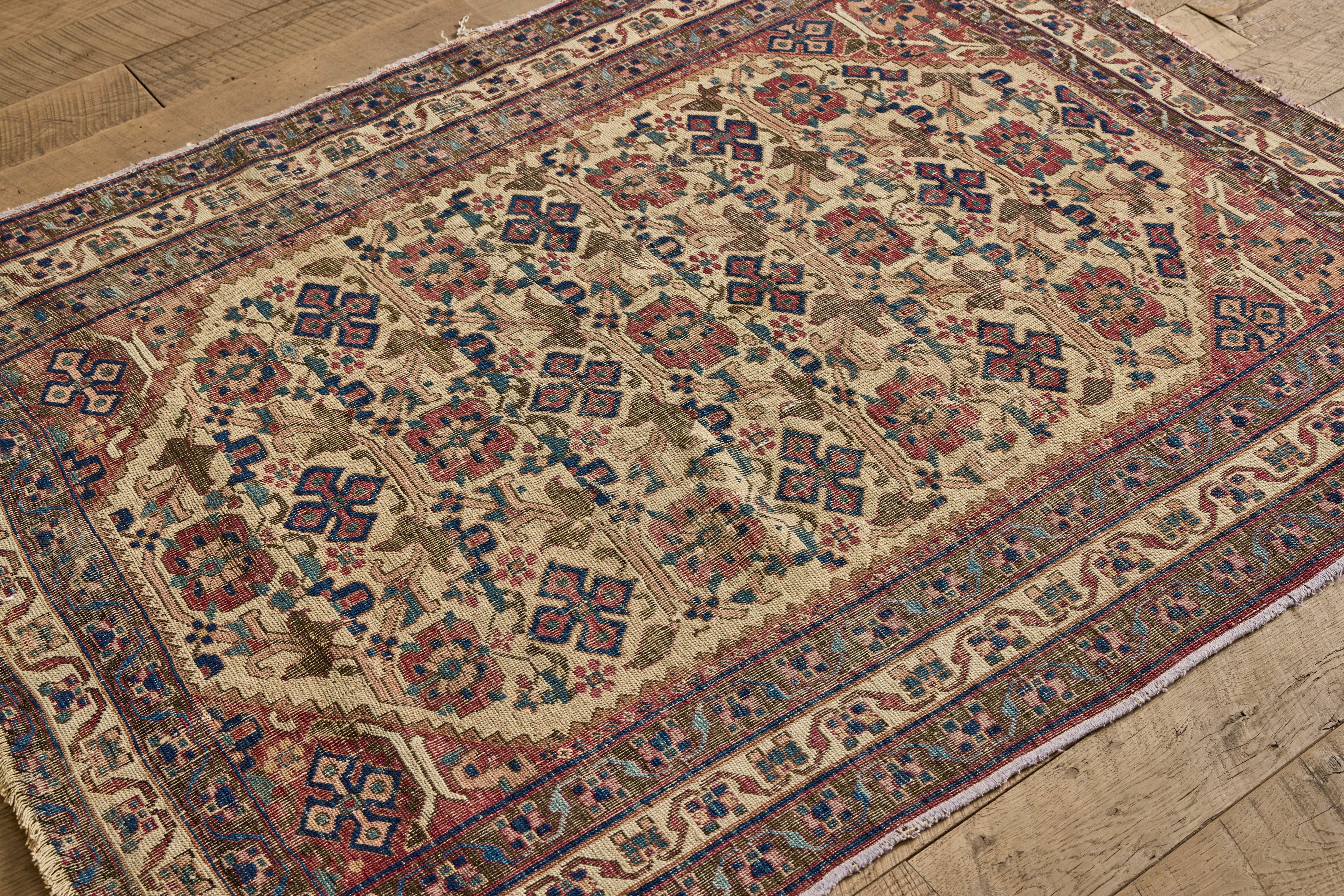Persian Afshar Floral Rug 4'3 X 5'6