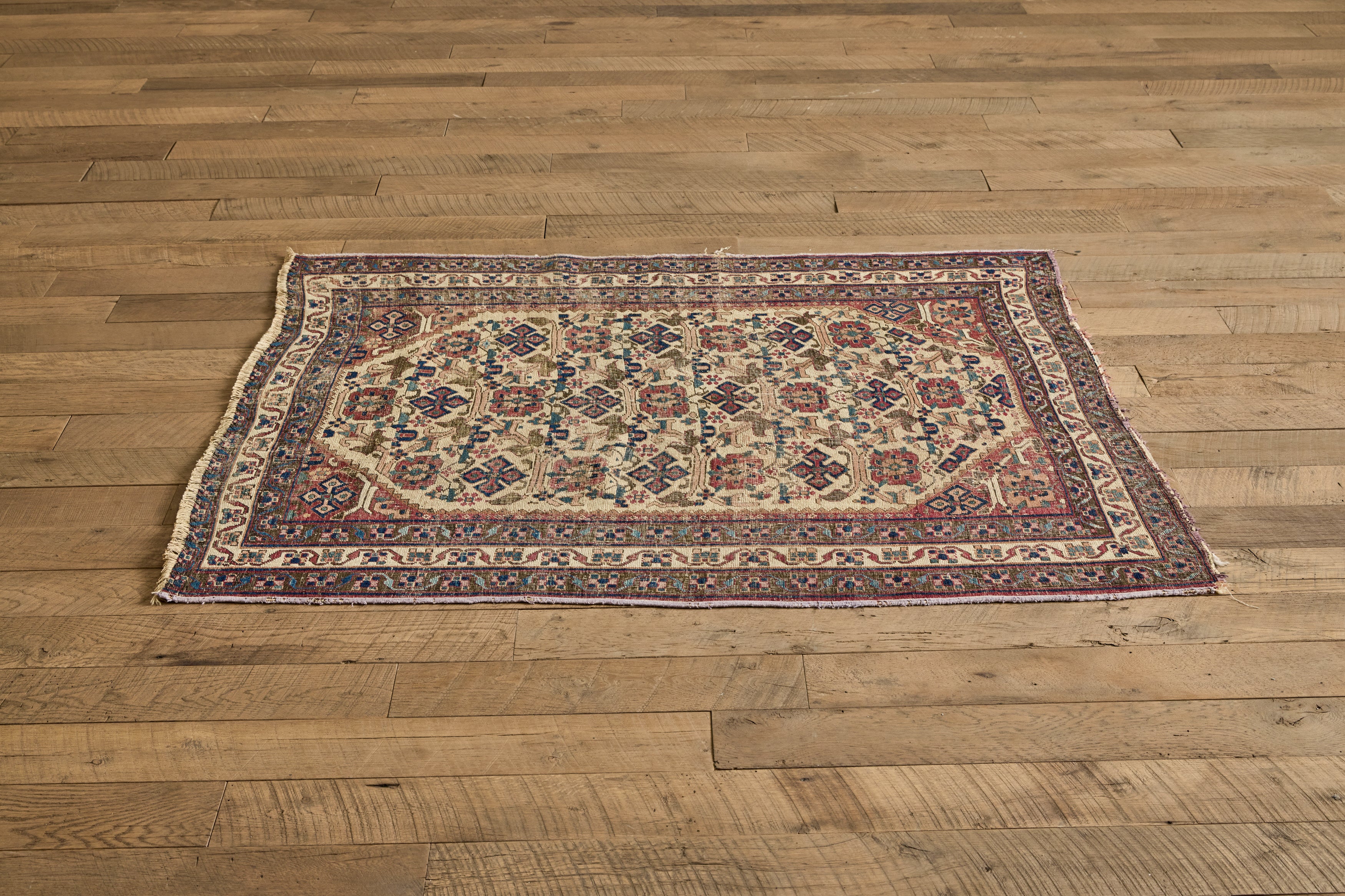 Persian Afshar Floral Rug 4'3 X 5'6