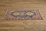 Persian Midnight & Blush Rug 4'2 X 6'9