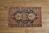 Persian Midnight & Blush Rug 4'2 X 6'9